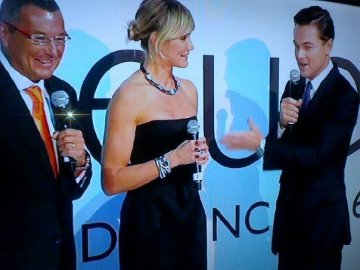 CAMERON DIAZ  LEONARDO DI CAPRIO Louis Vuitton Tag Heuer